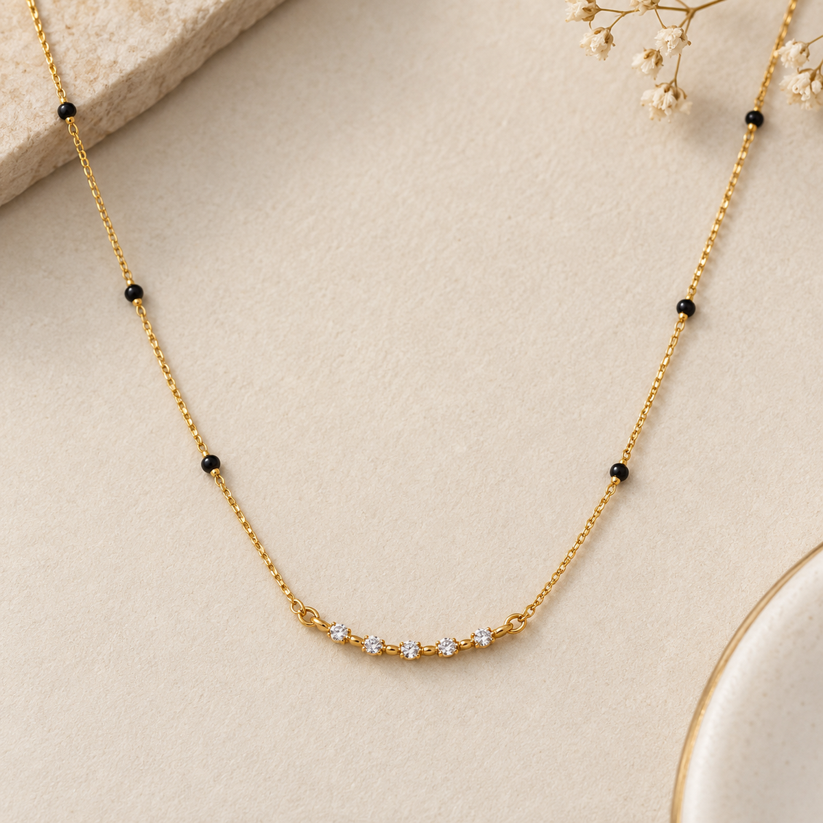 Five Diamond Mangalsutra