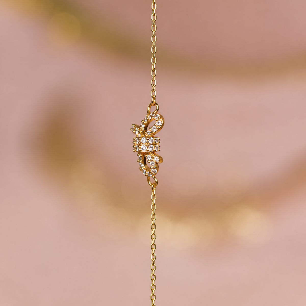 Diamond Bow Tie Bracelet