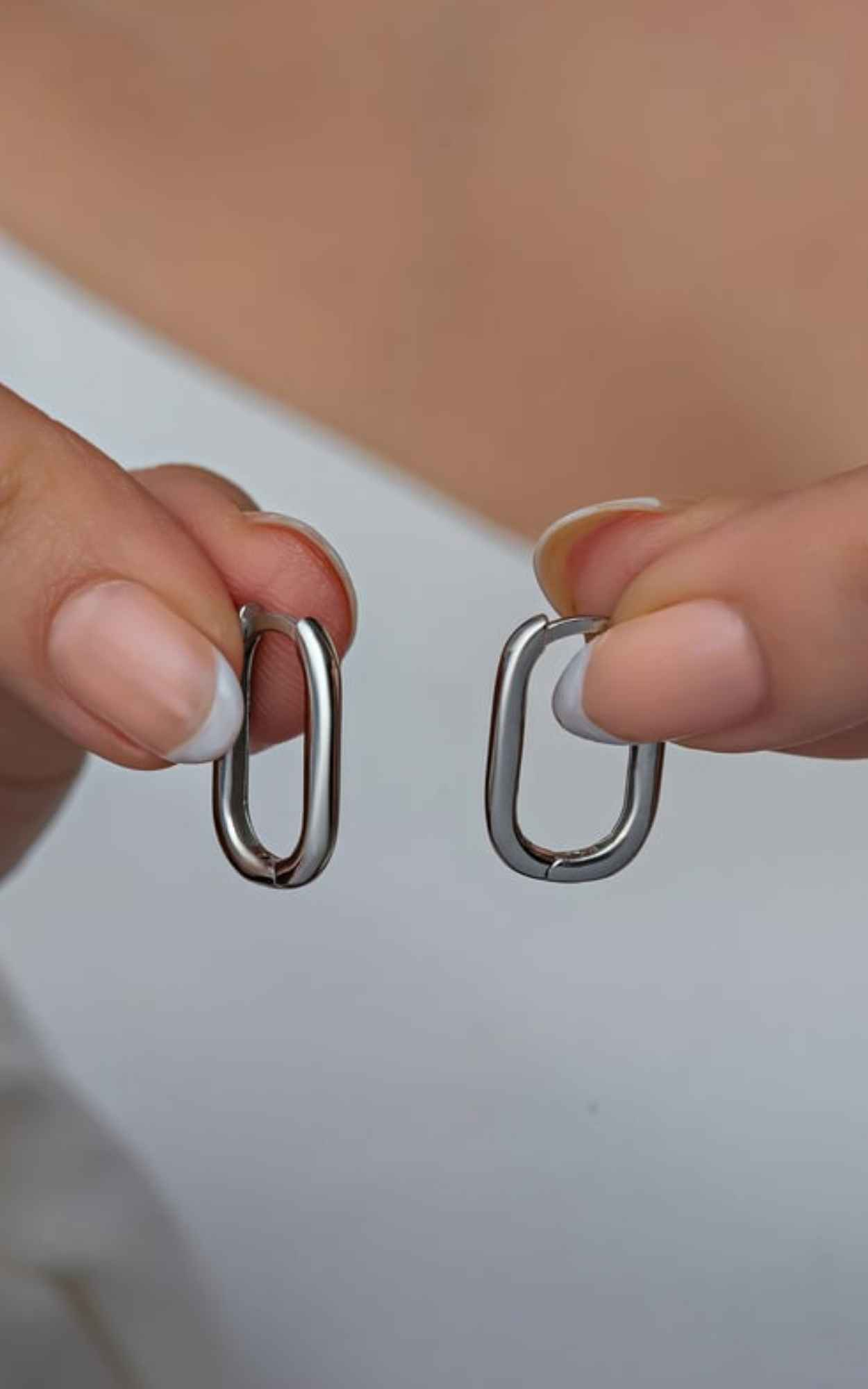 Rectangular hoop Earrings