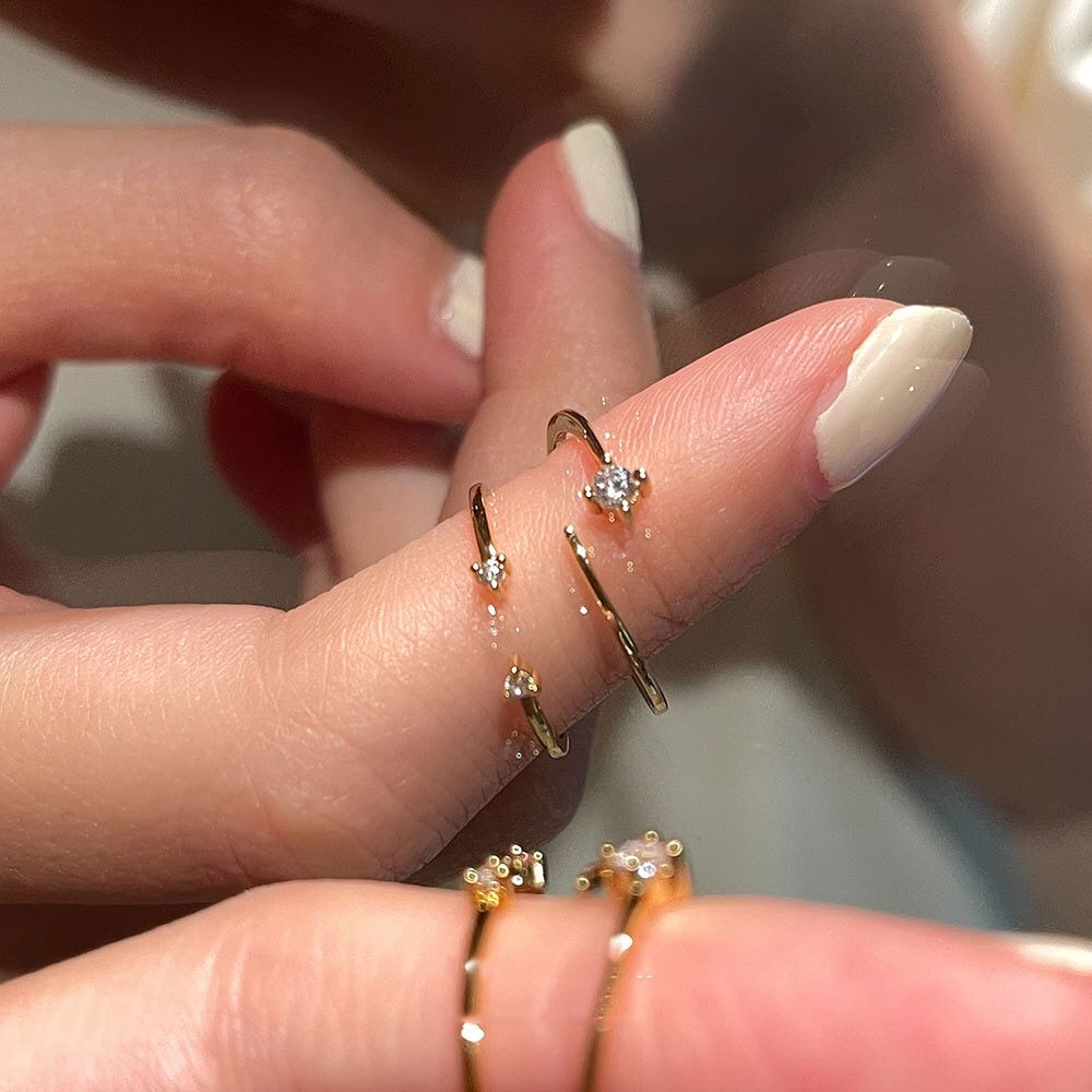 Stack of 2 minimalist Rings