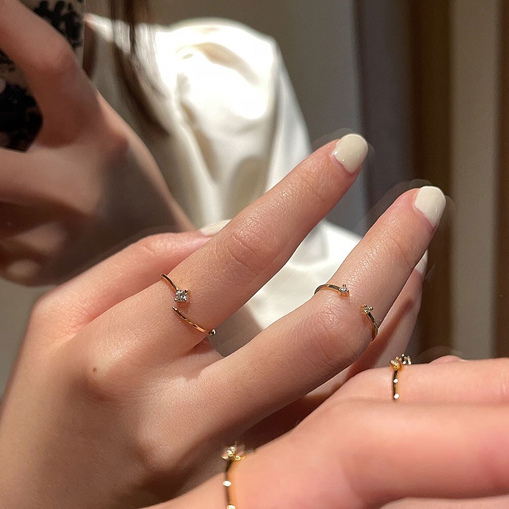 Stack of 2 minimalist Rings