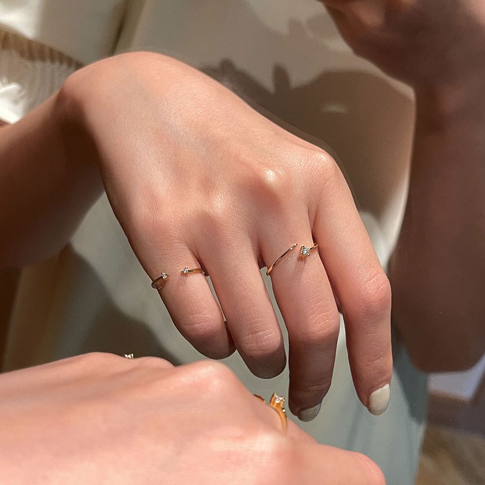 Stack of 2 minimalist Rings