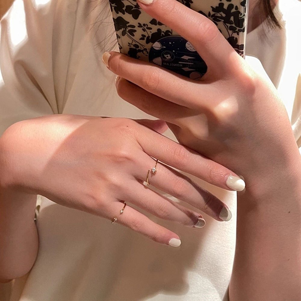 Stack of 2 minimalist Rings