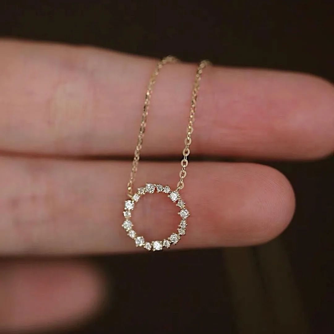 Collier en diamant rond