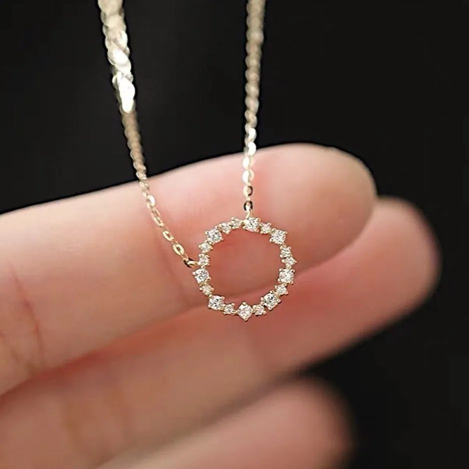Collier en diamant rond