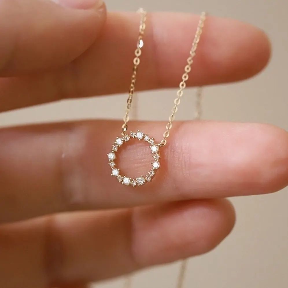 Collier en diamant rond