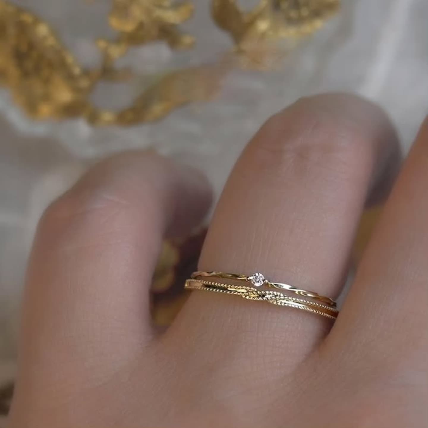 Twisted Solitaire Ring