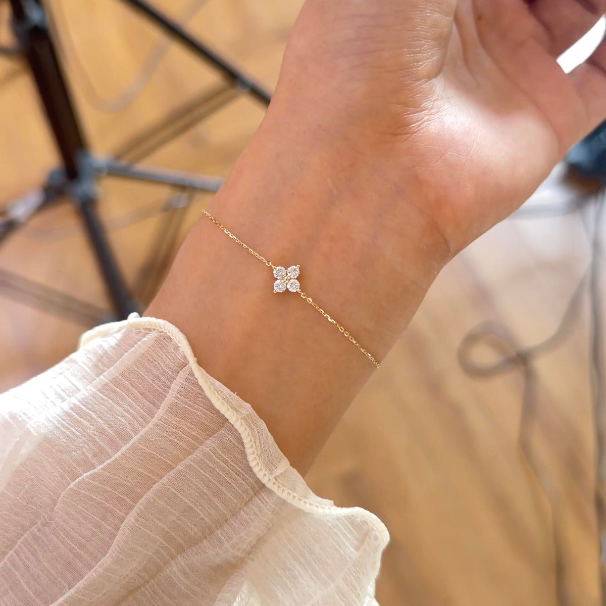 4 Clover Diamond Bracelet