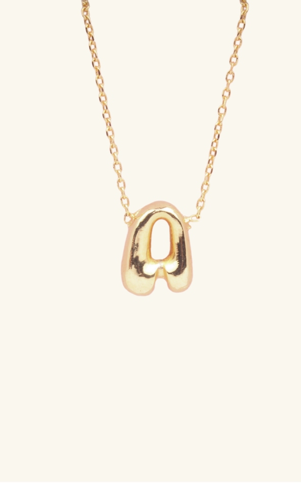 Mini Bubble Initial Necklace