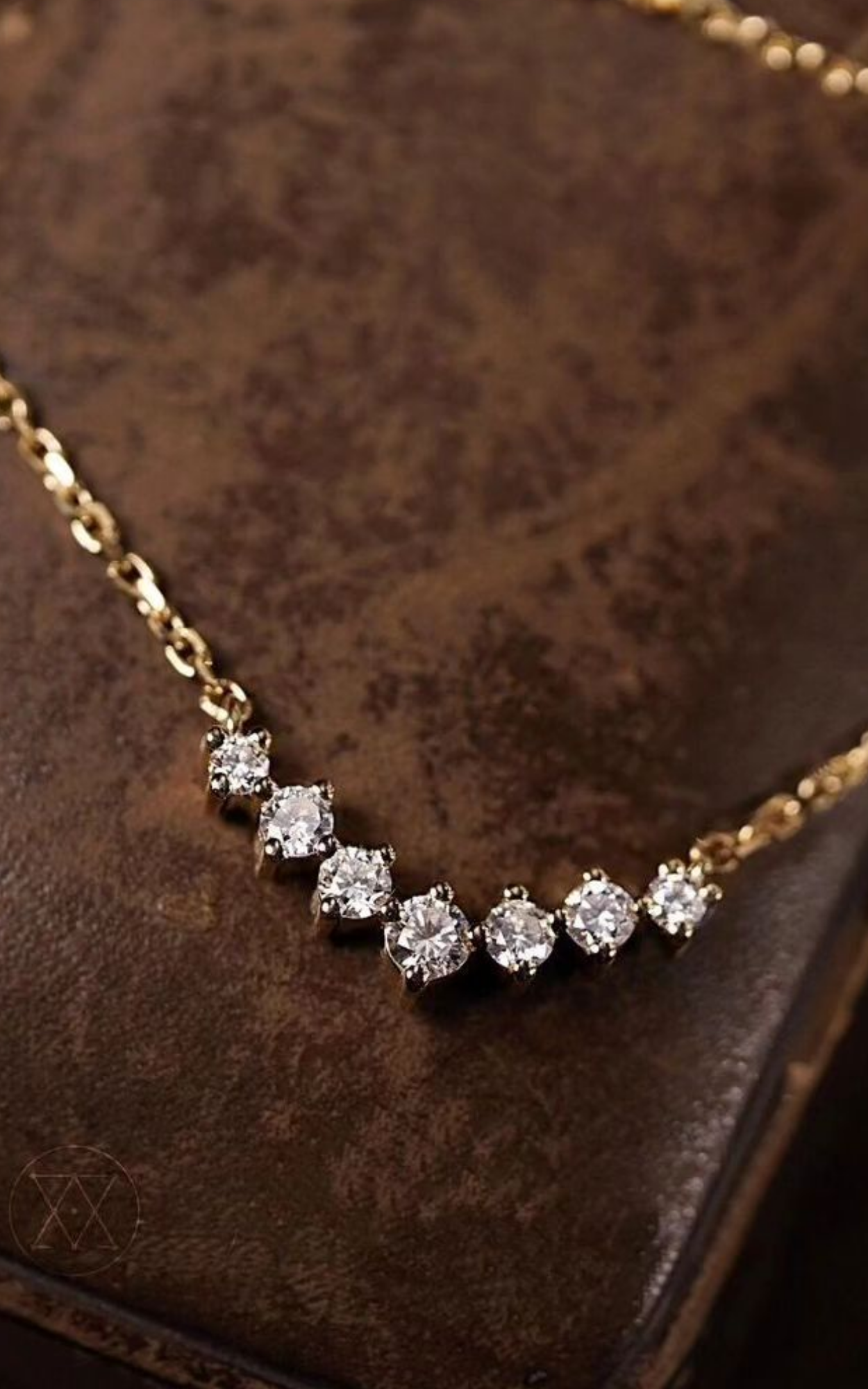 Dainty Curve Diamond Necklace