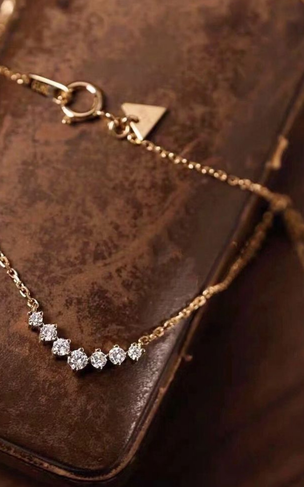 Dainty Curve Diamond Necklace