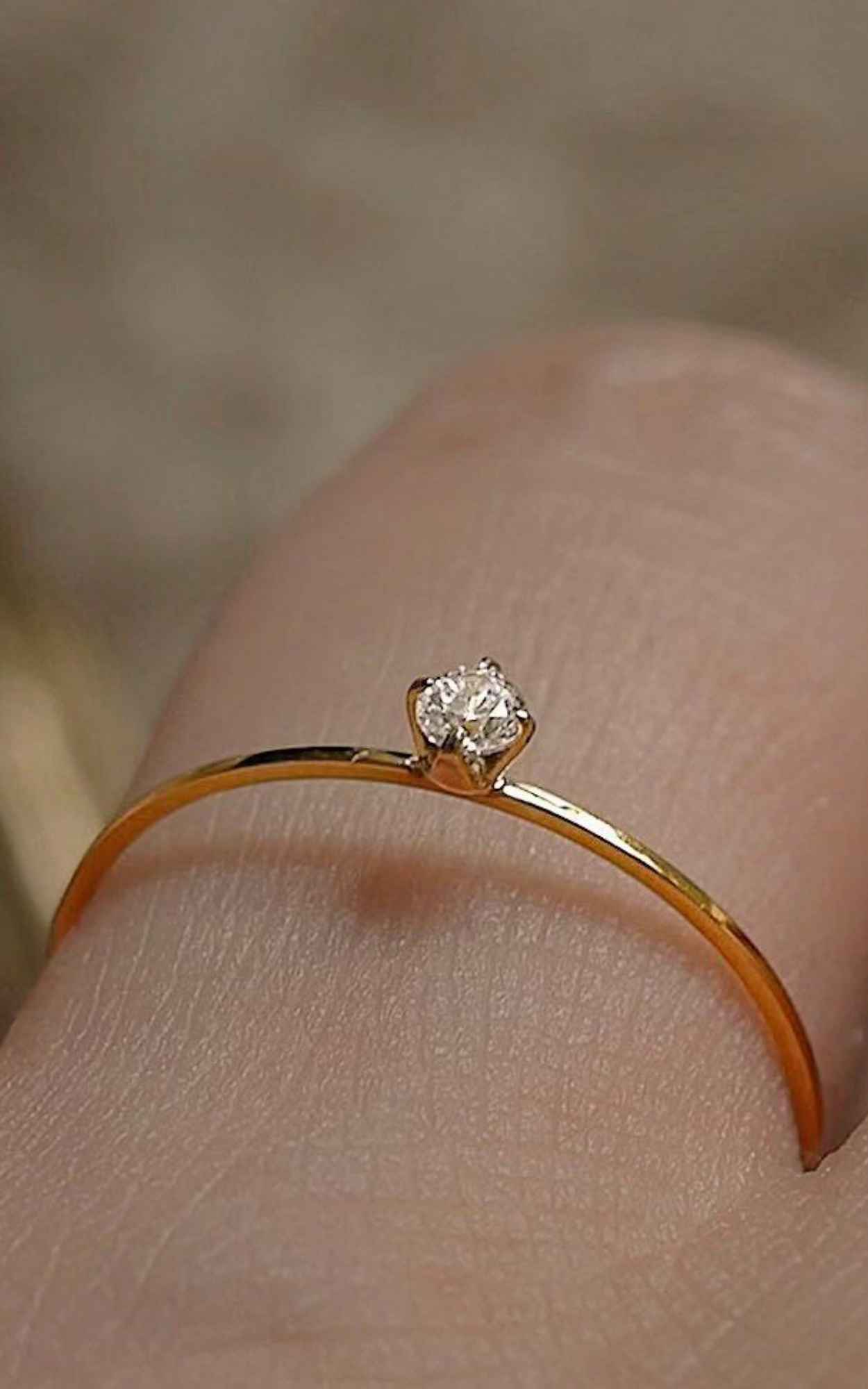Dainty Solitaire ring