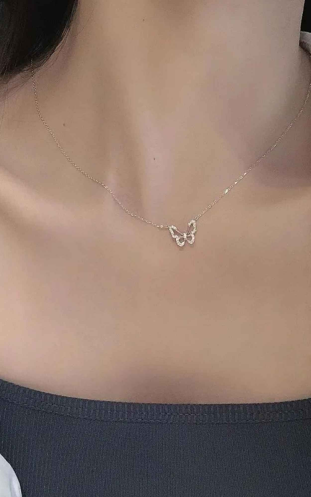 Dainty Butterfly Necklace