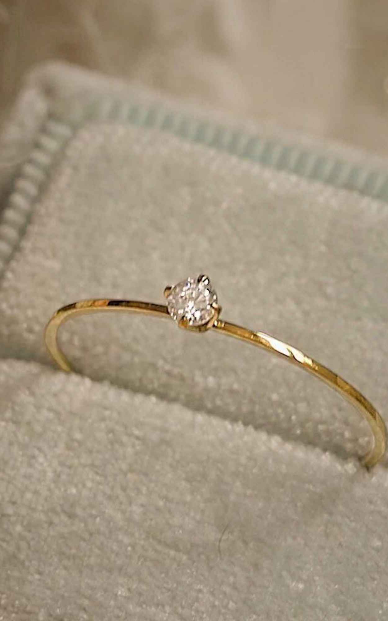 Dainty Solitaire ring