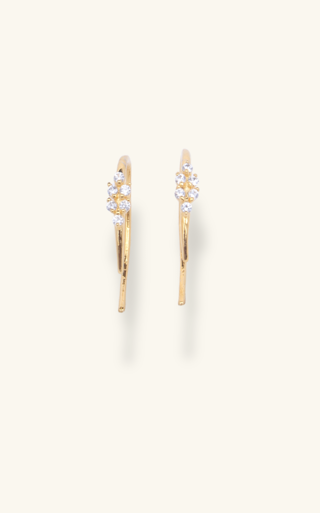 Linear Sparkle Hoops