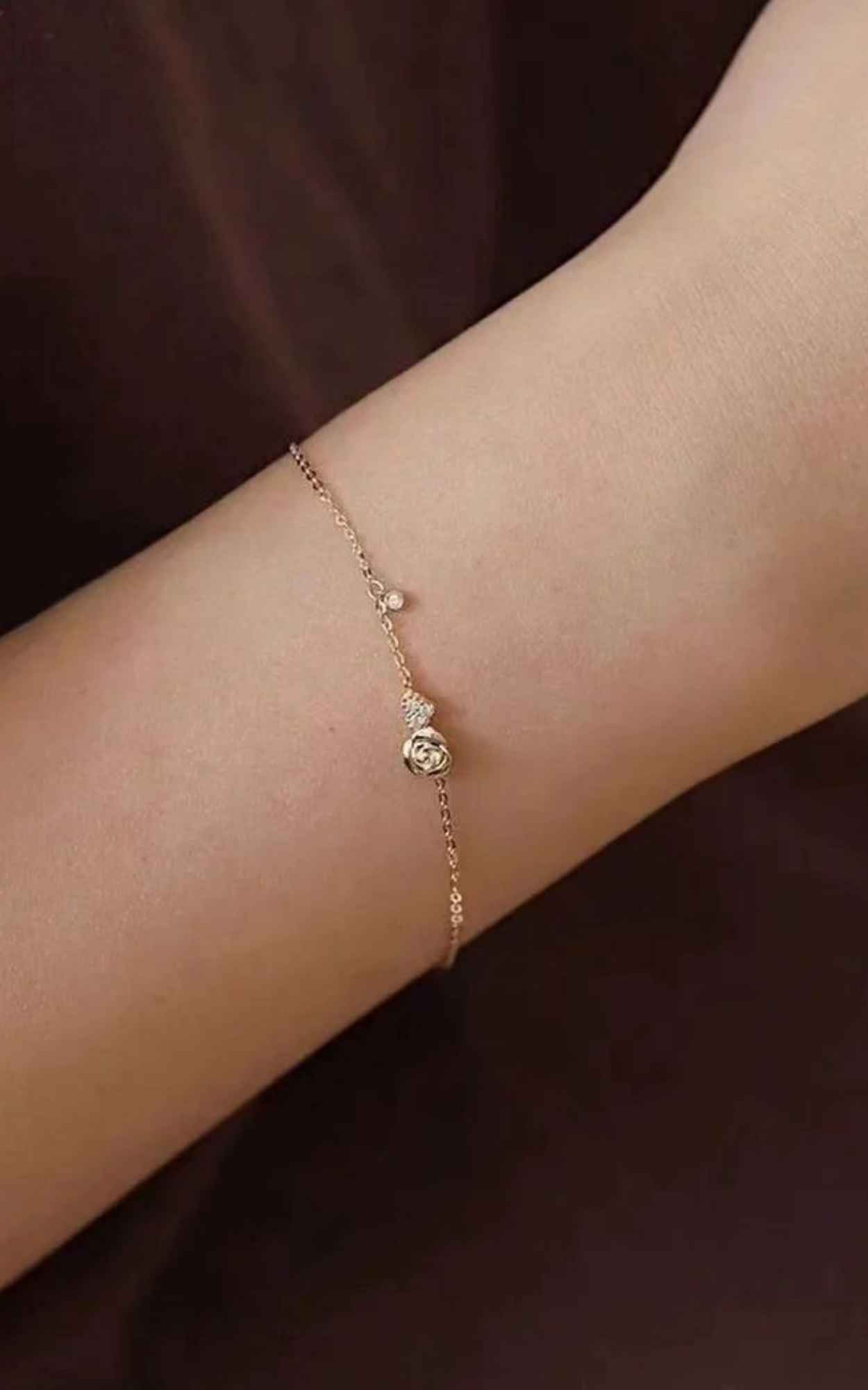 Rose Heart Bracelet
