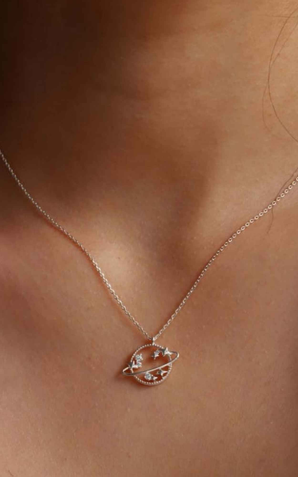 Saturn Stars Necklace