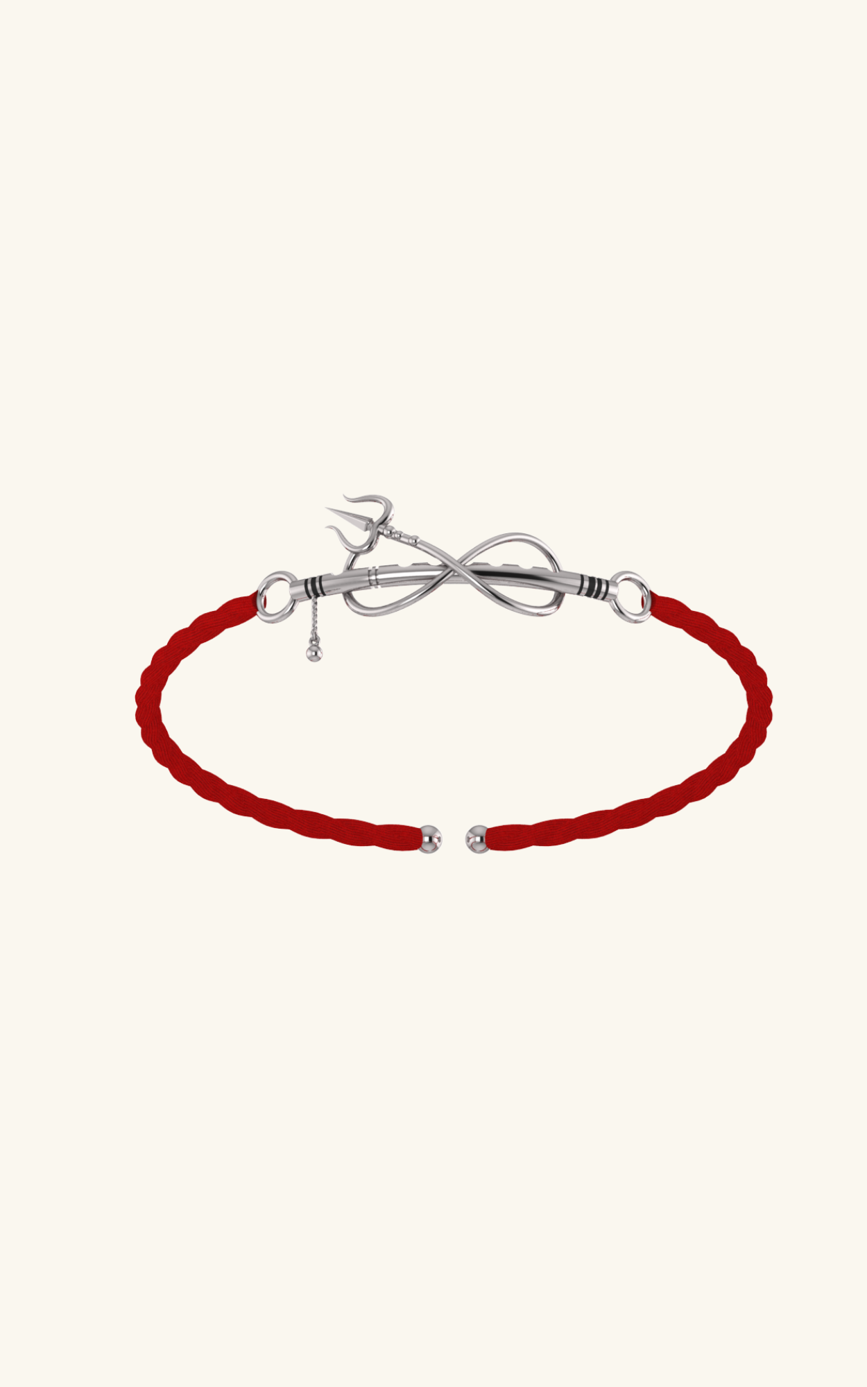 Silver Shiv-venu Rakhi