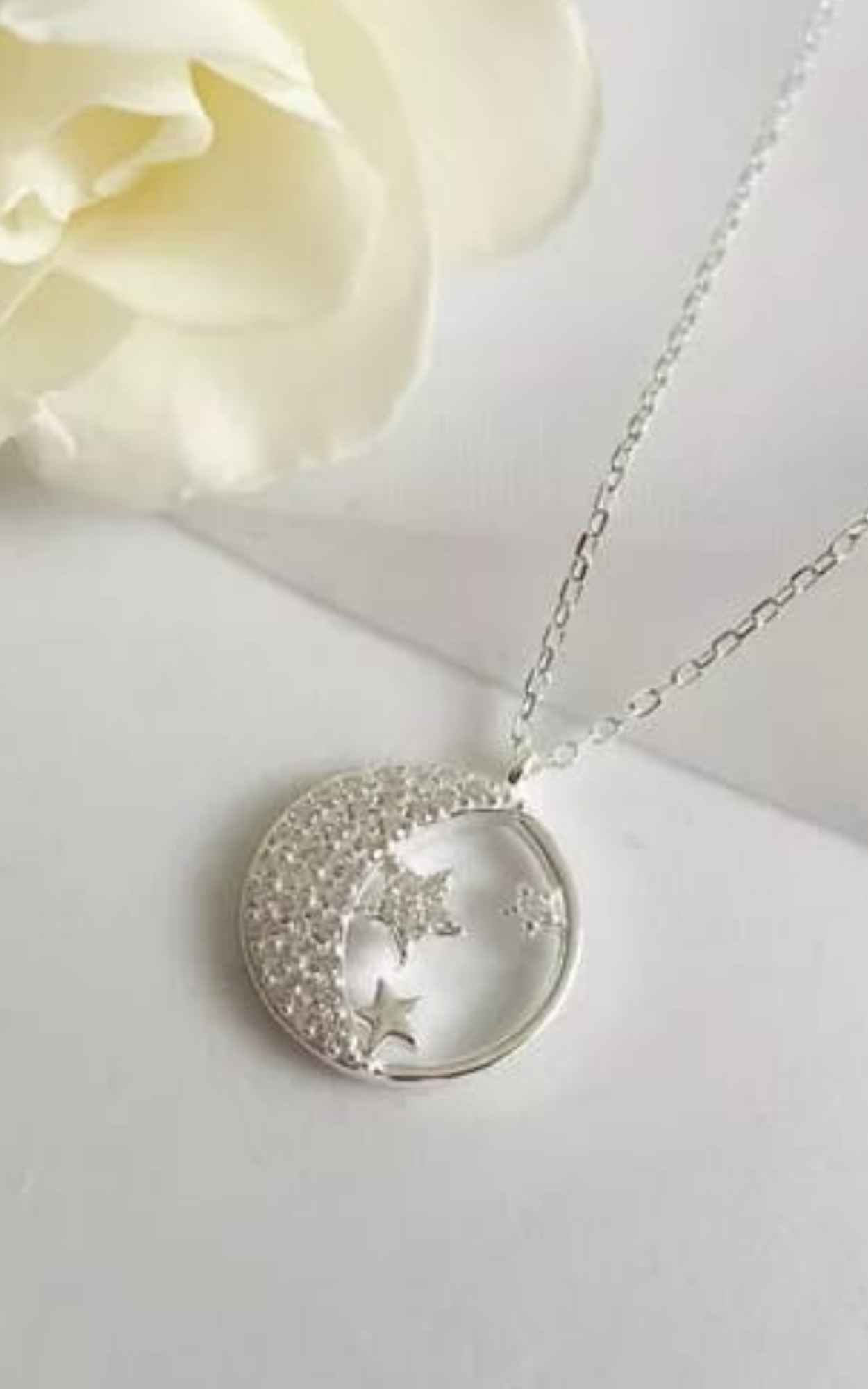 Shining Moon Star Necklace