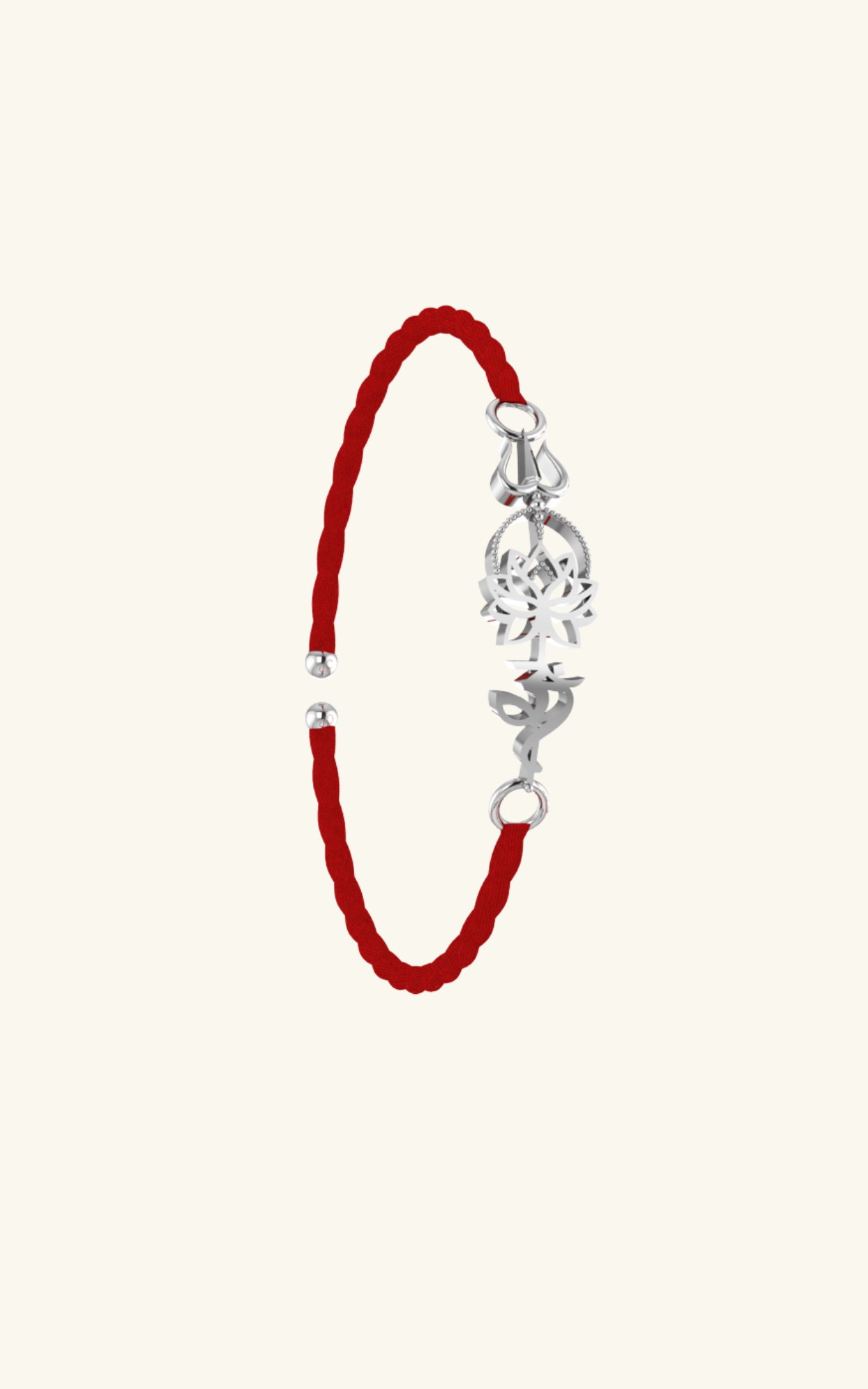 Silver Trisakti Rakhi