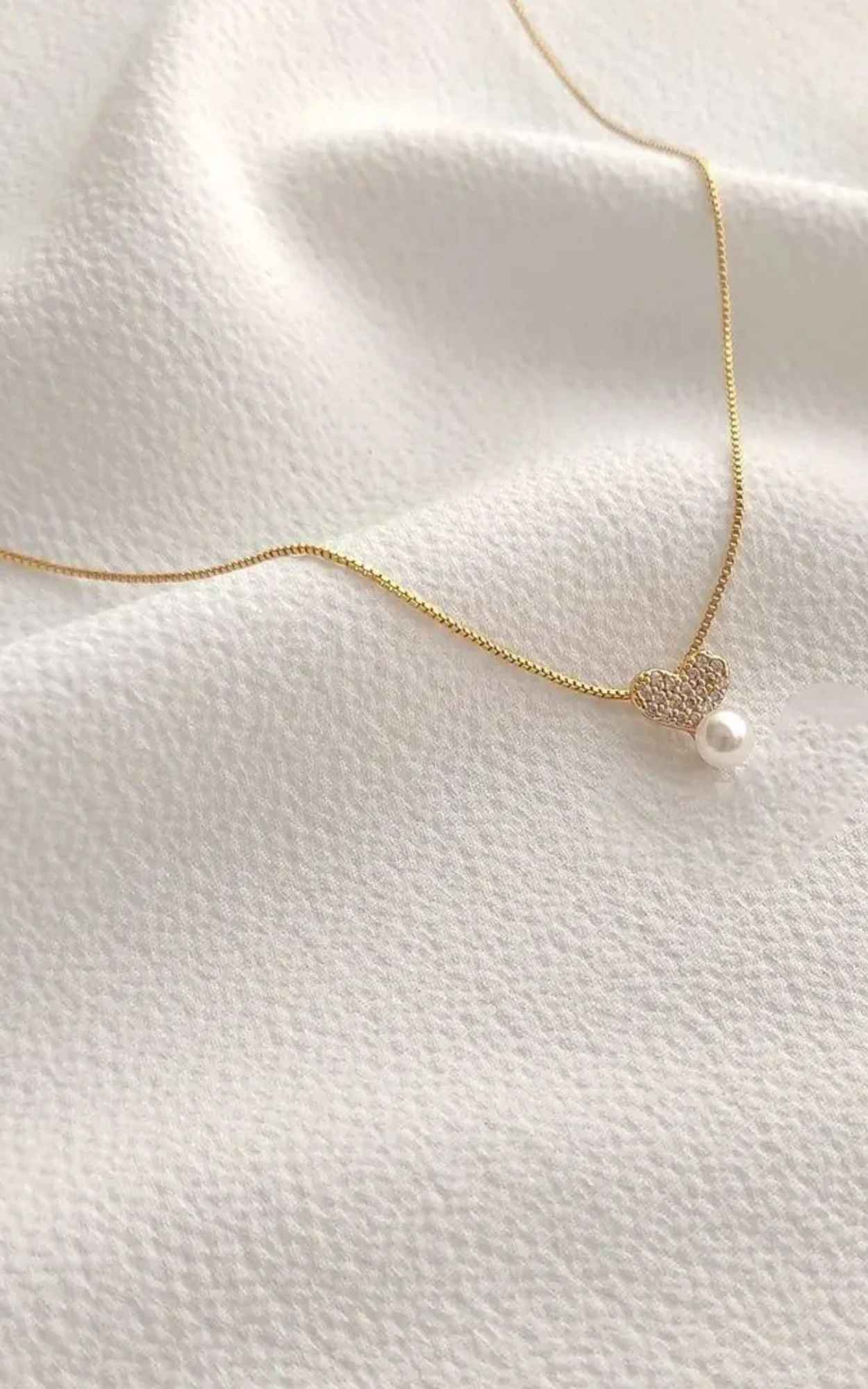 Pearl Heart Necklace