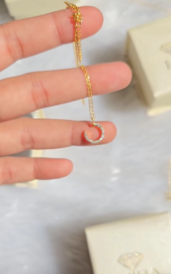 Diamond Nail Necklace