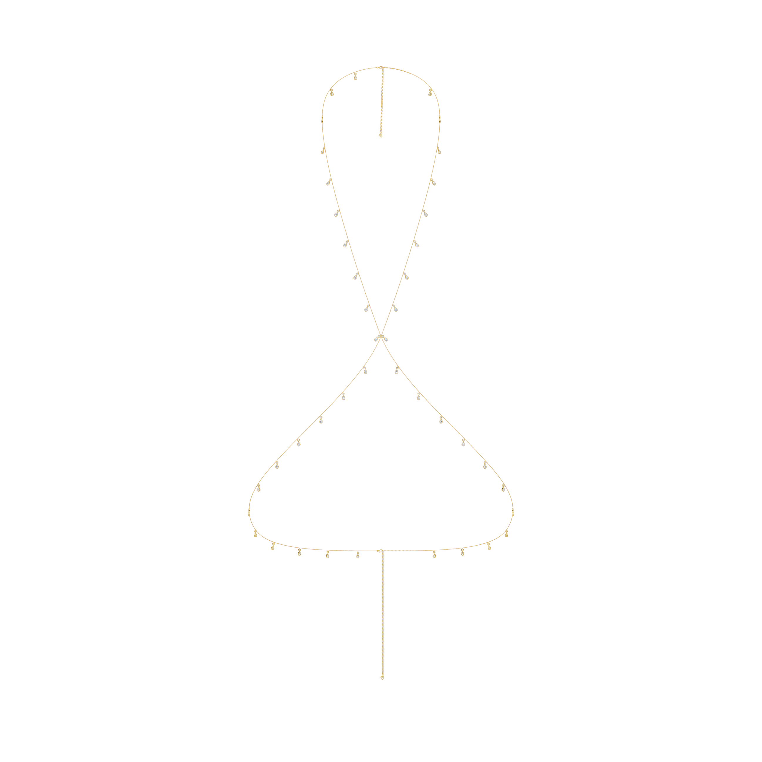 Pear Droplet Body chain