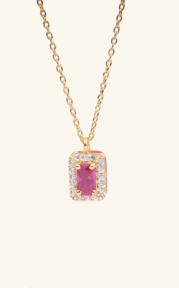 Pink Gemstone Necklace