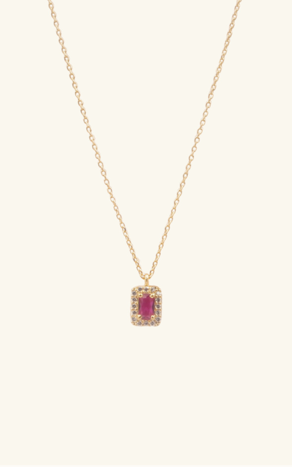 Pink Gemstone Necklace