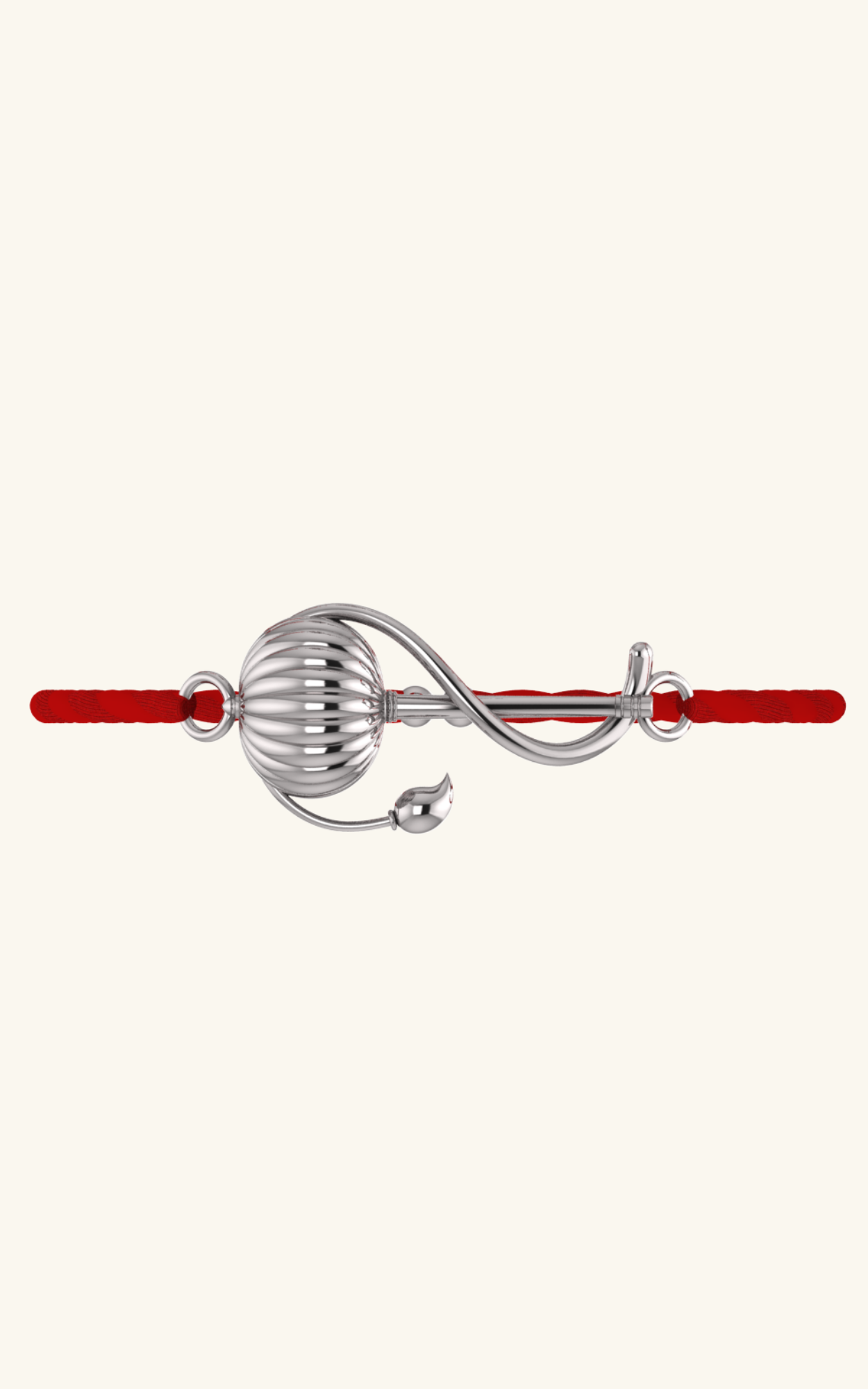 Silver Shakti Gada Rakhi