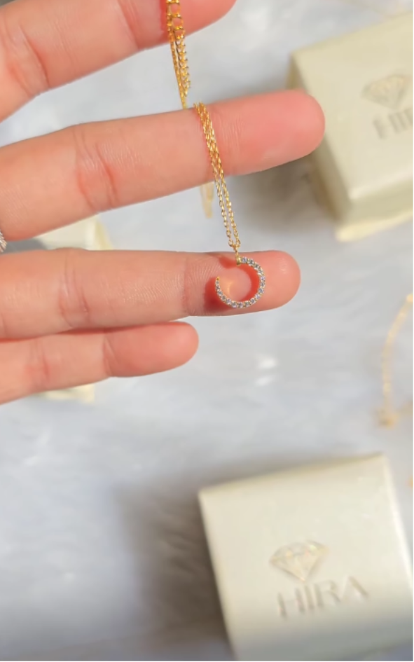 Diamond Nail Necklace
