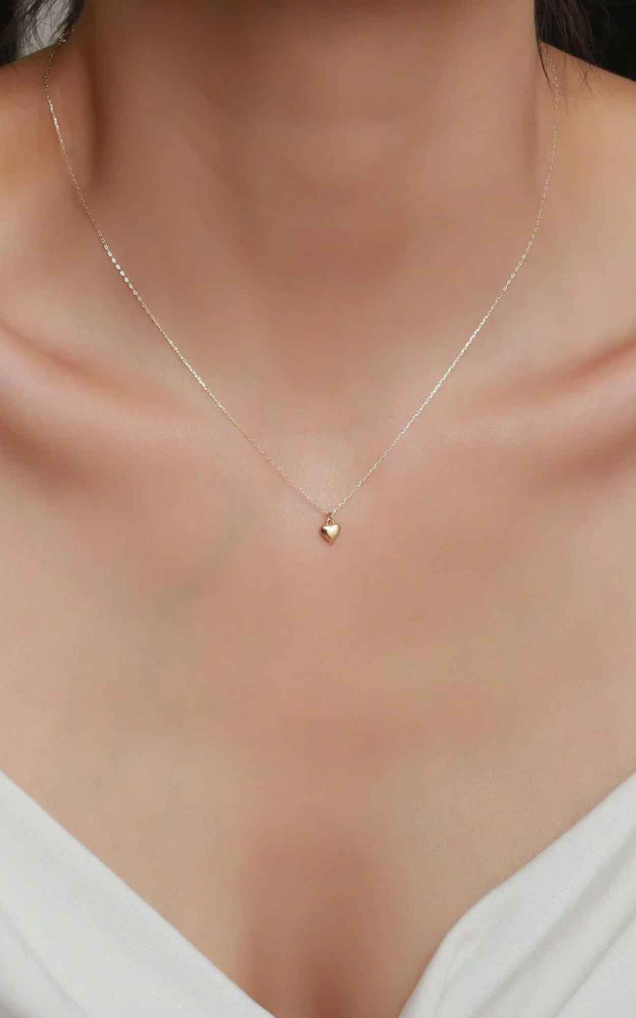 Mini Solid Heart Necklace