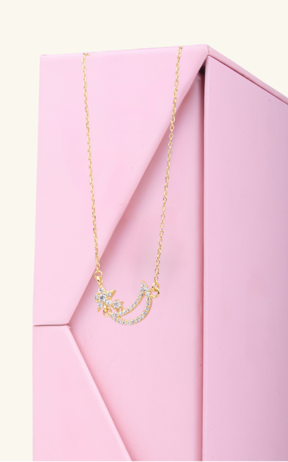 Half Moon Star Necklace