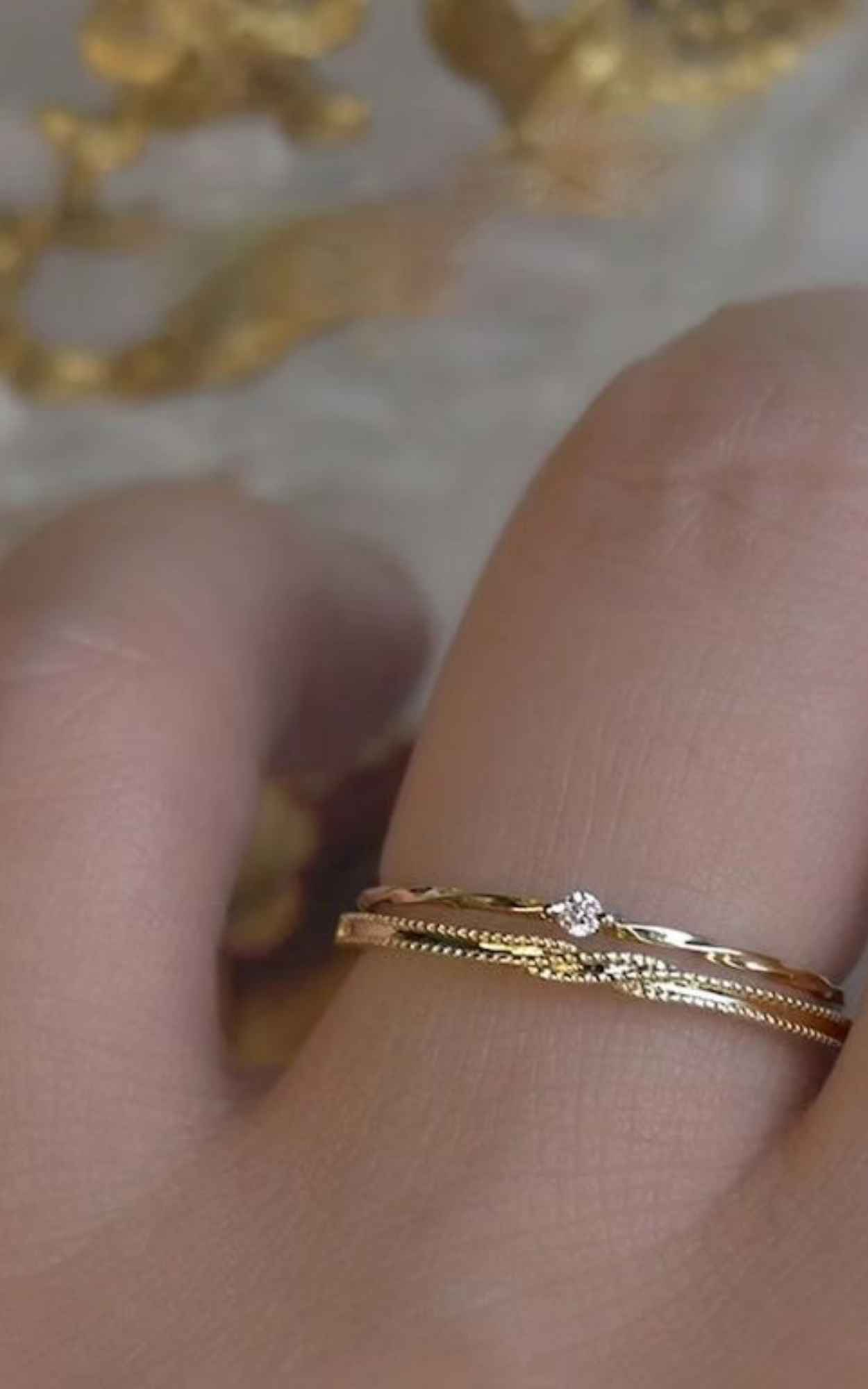 Twisted Solitaire Ring