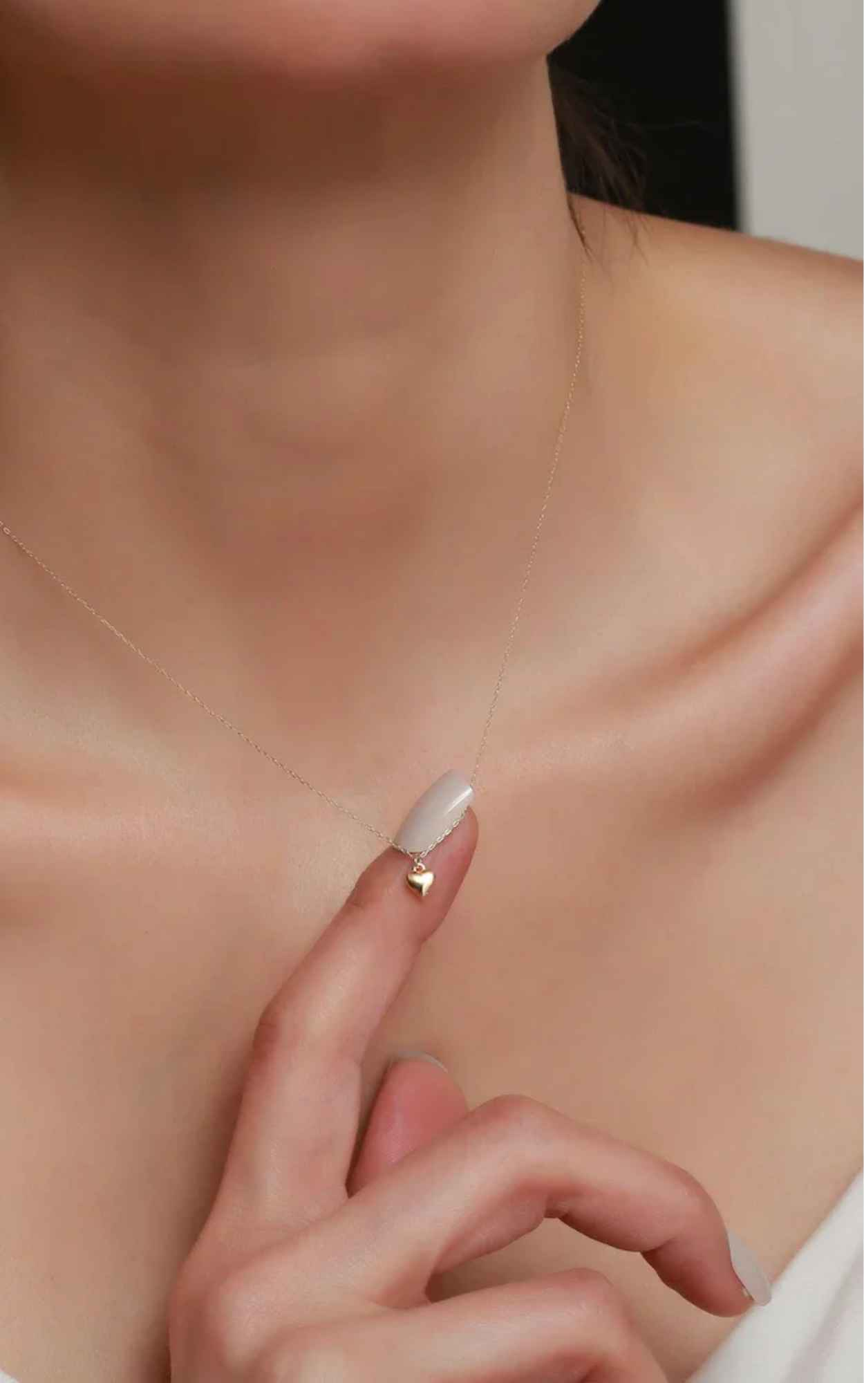Mini Solid Heart Necklace
