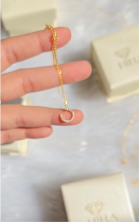 Diamond Nail Necklace