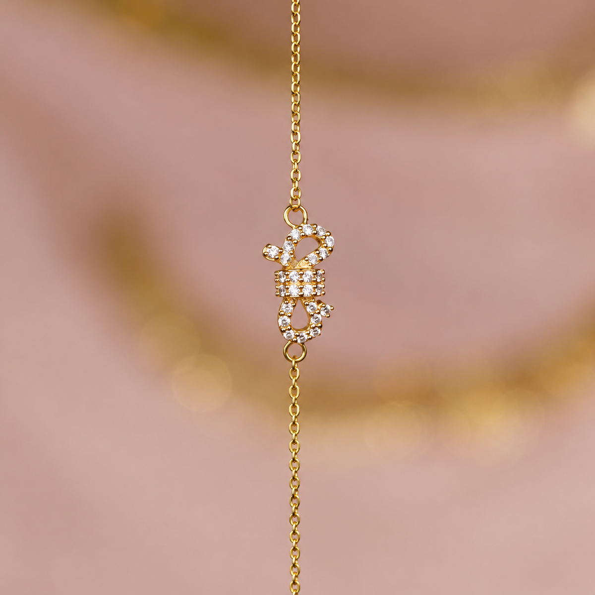 Diamond Bow Tie Bracelet