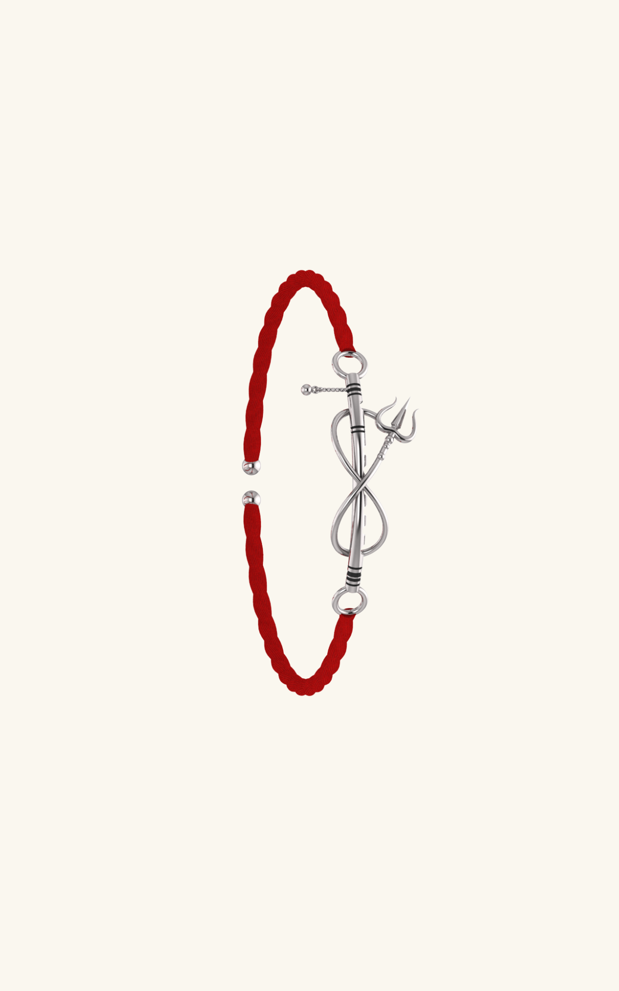 Silver Shiv-venu Rakhi