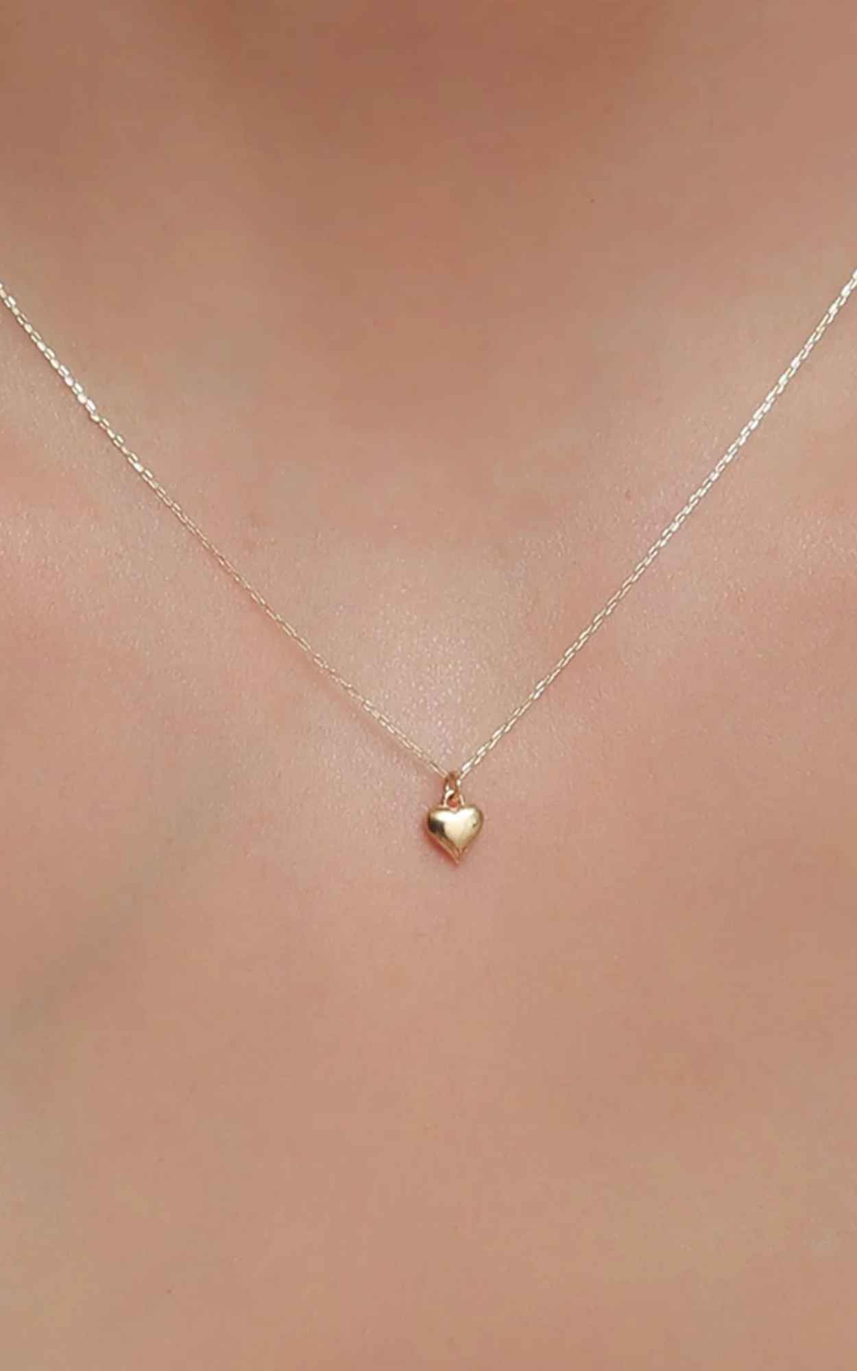 Mini Solid Heart Necklace