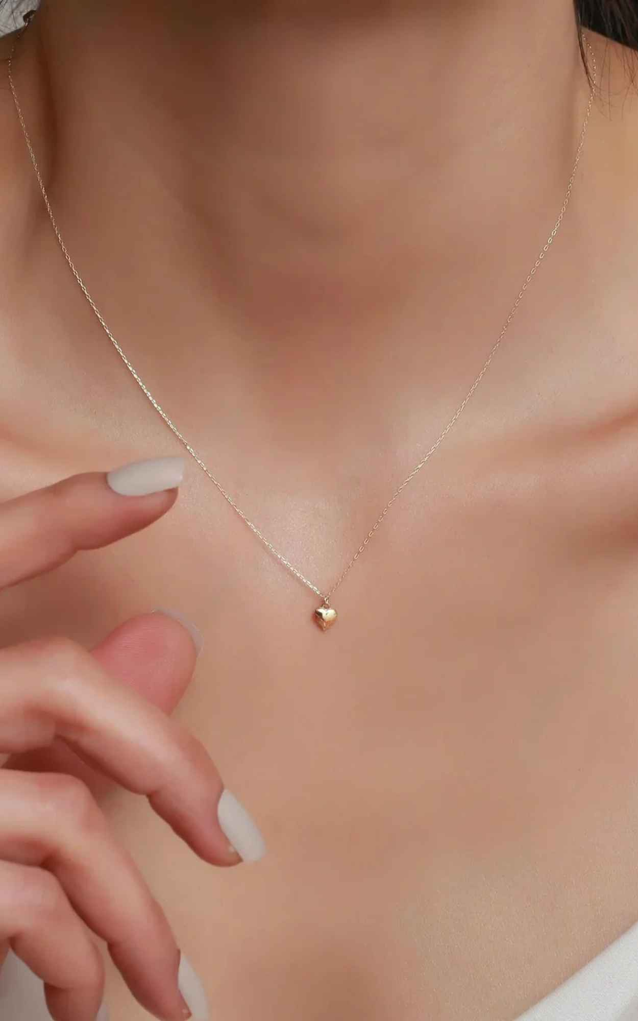 Mini Solid Heart Necklace