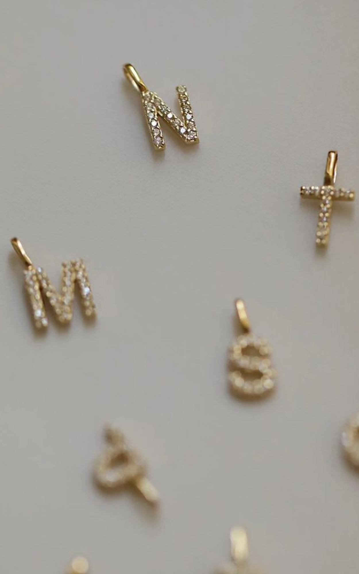 Mini Diamond Initial Necklace
