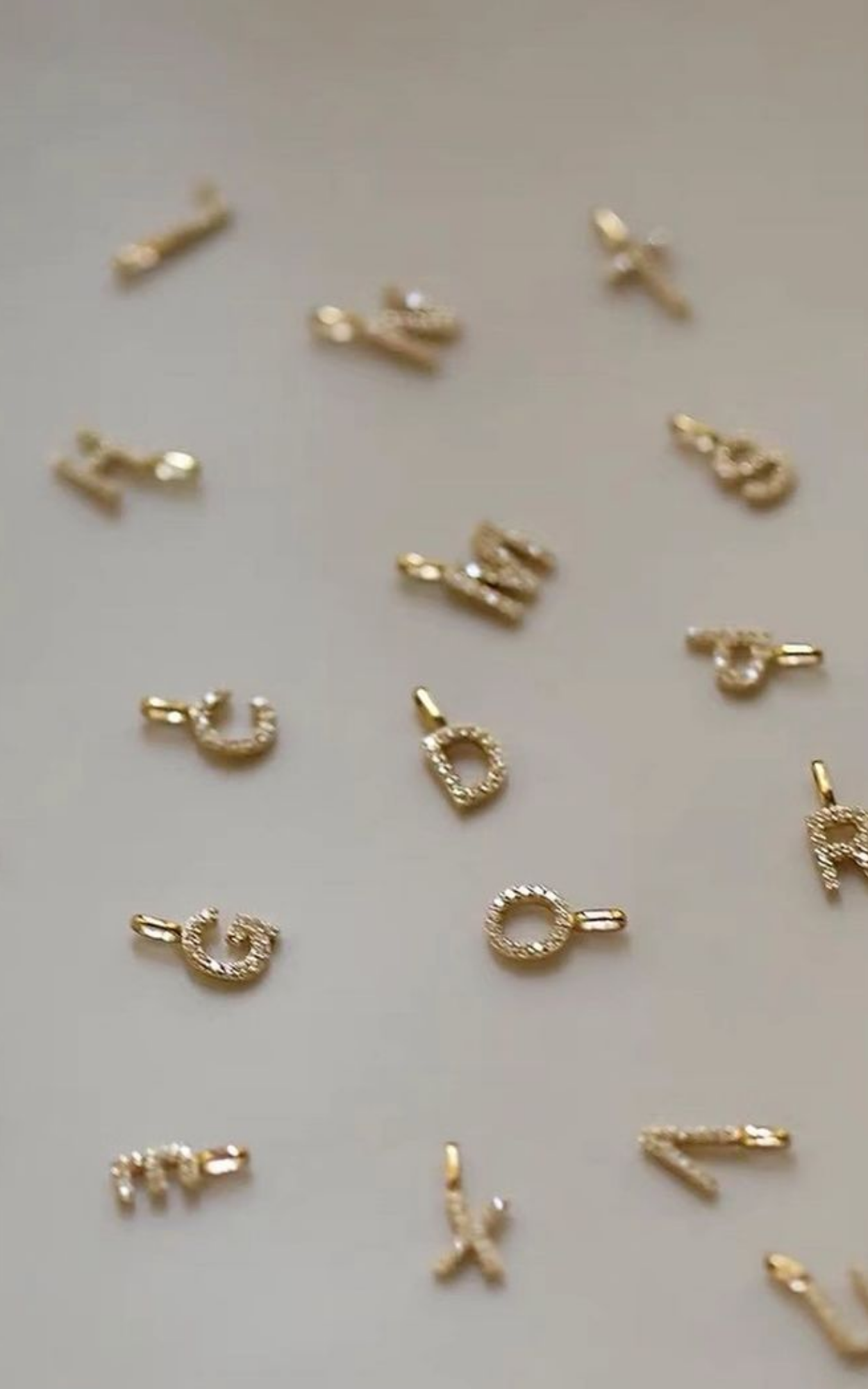 Mini Diamond Initial Necklace