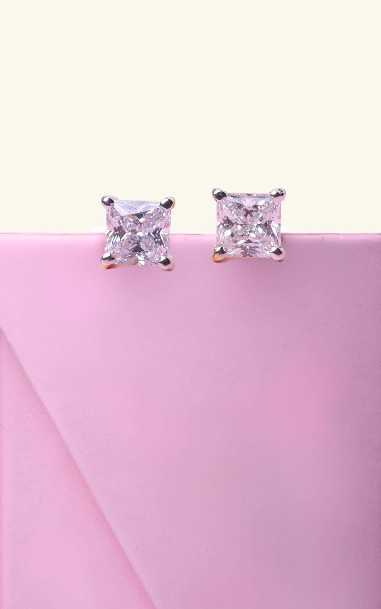 Princess Cut Studs