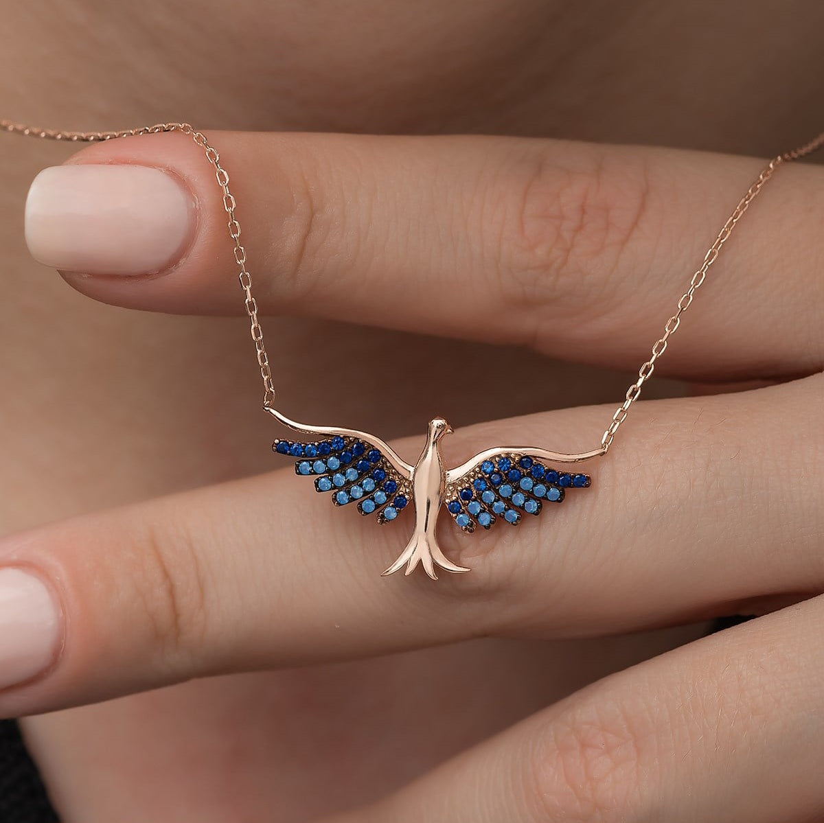 Collier Oiseau Bleu