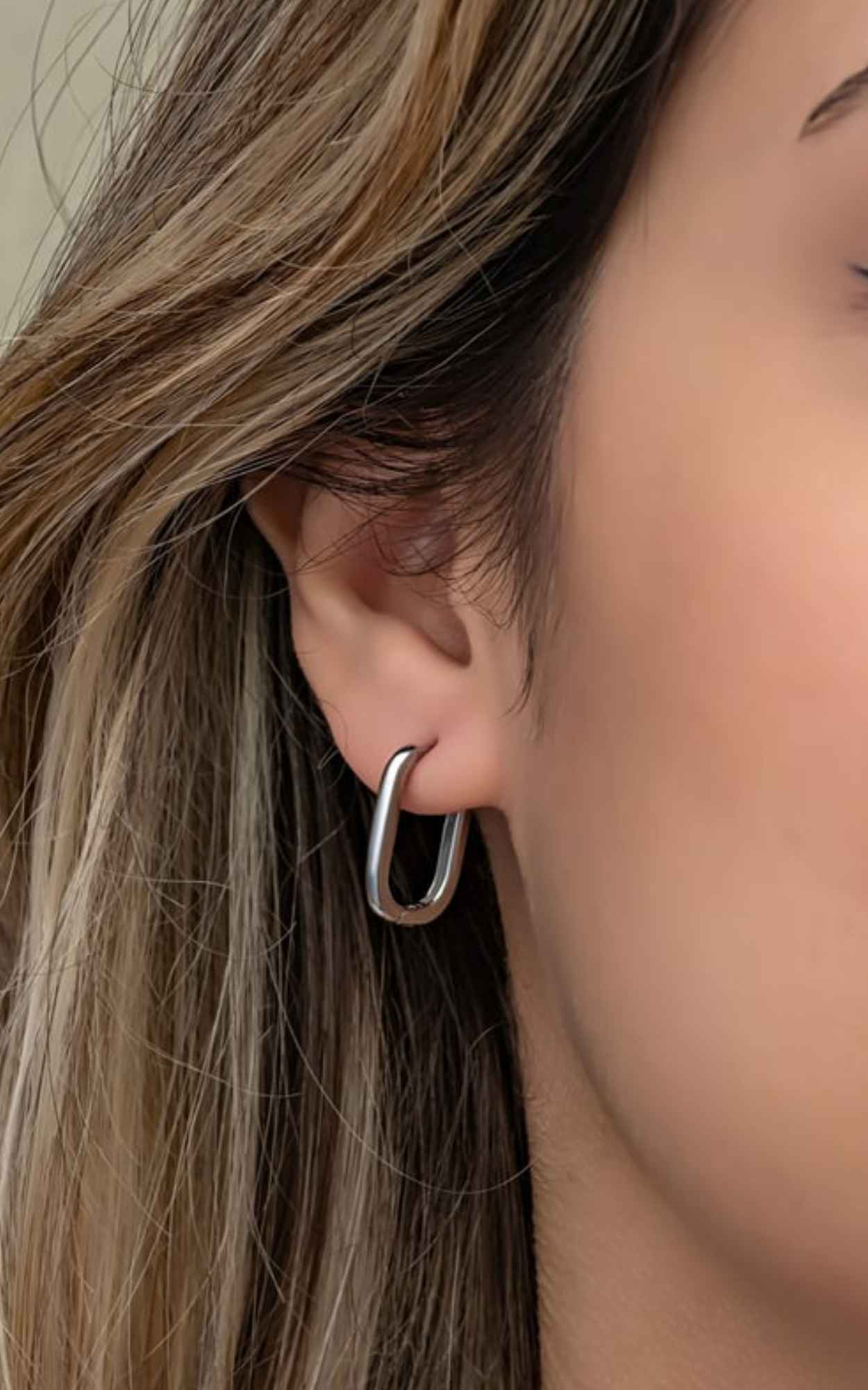 Rectangular hoop Earrings