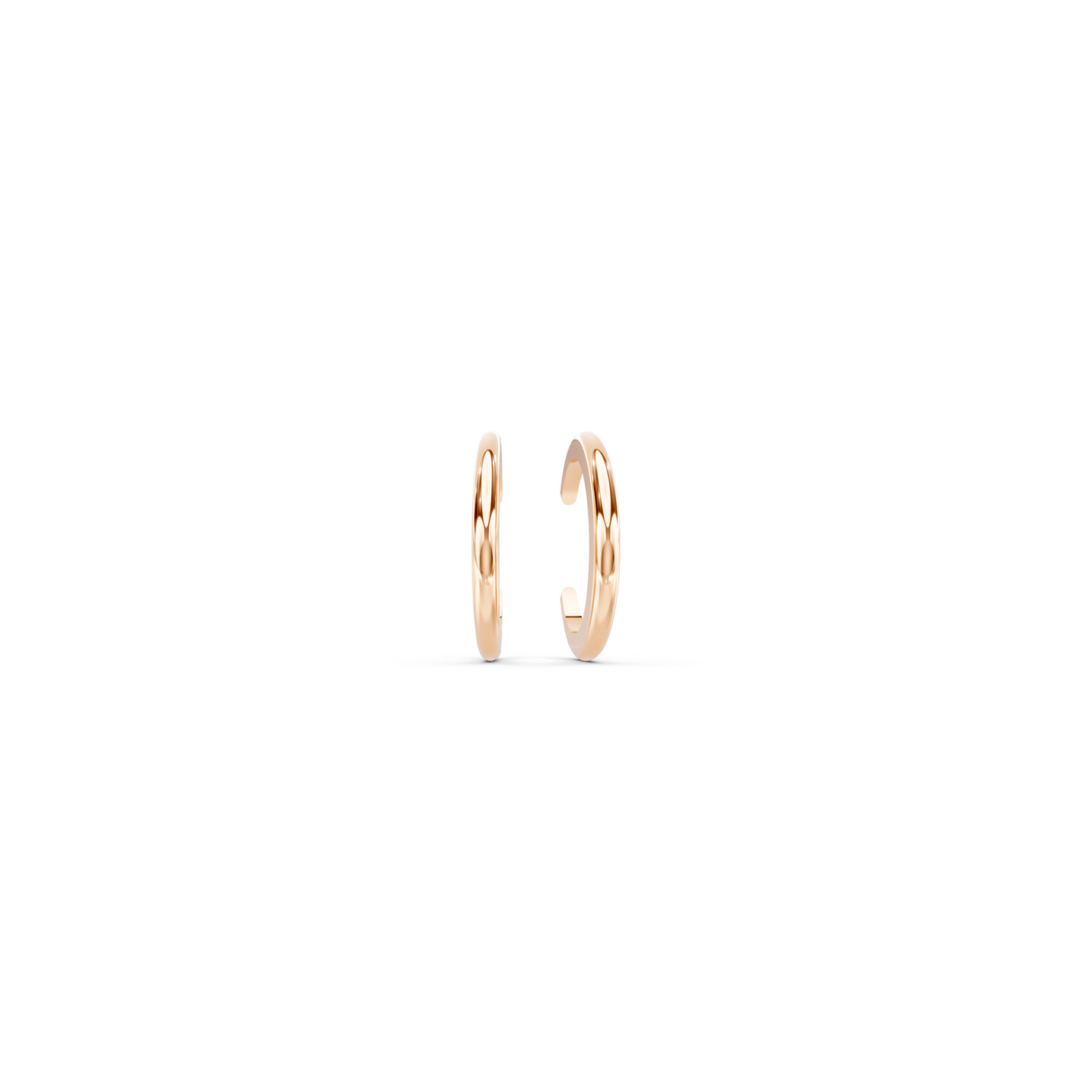 Flat conch cuff earrings