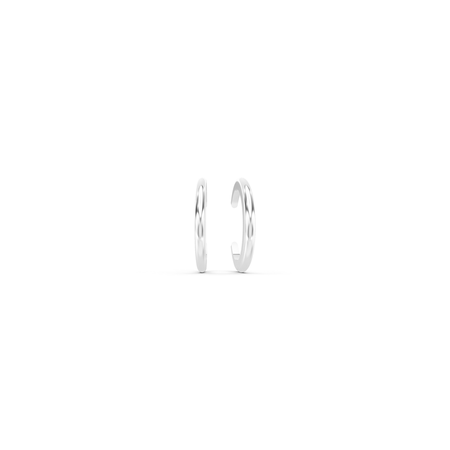 Flat conch cuff earrings