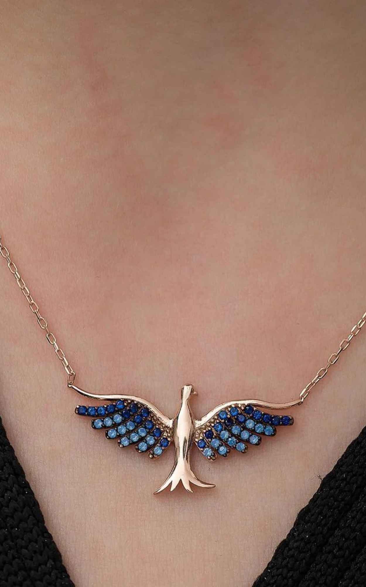 Blue Bird Necklace