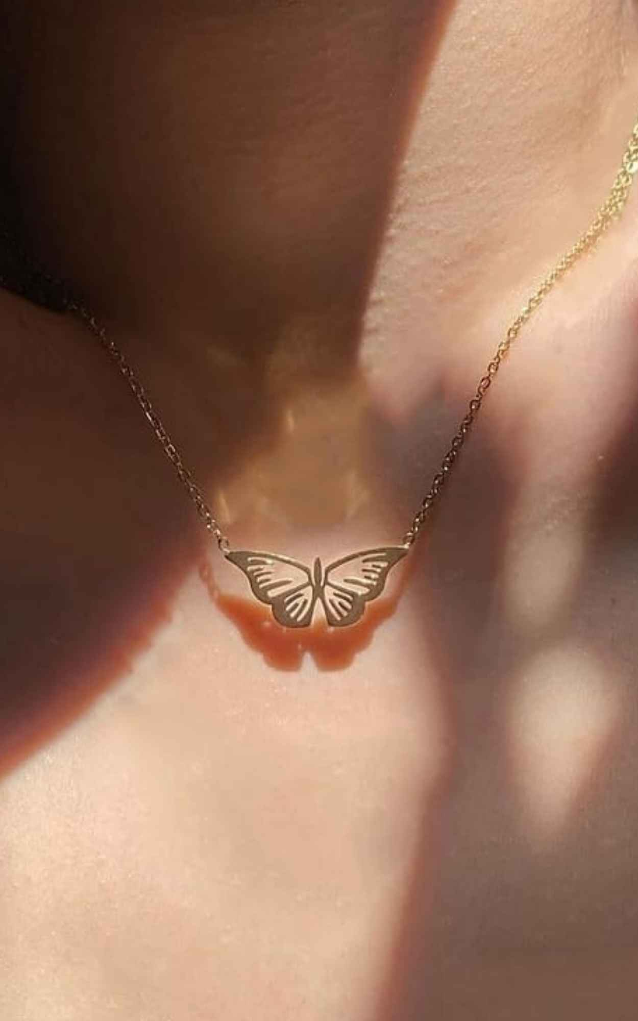 Butterfly Sketch Necklace