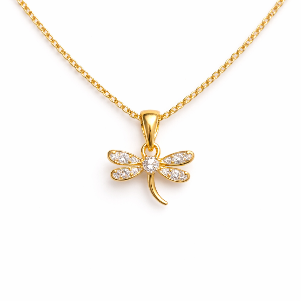 Collier délicat libellule